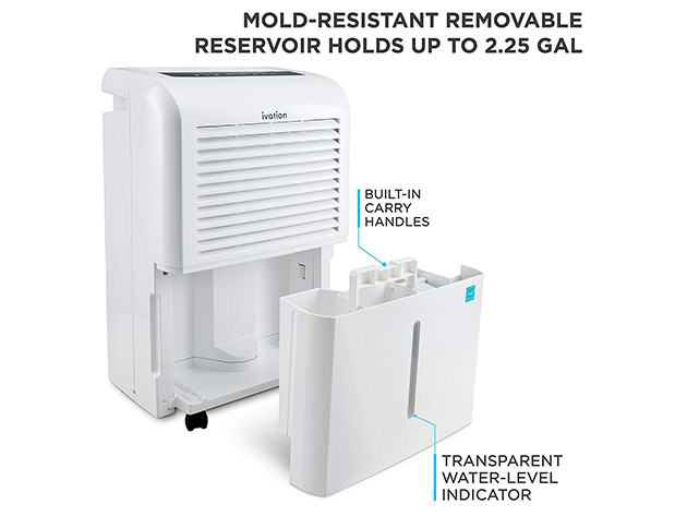 Ivation 4,500sqf Smart Wi-Fi Energy Star Dehumidifier with App