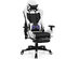 Costway Massage Gaming Chair Reclining Racing Office Computer Chair with Footrest White