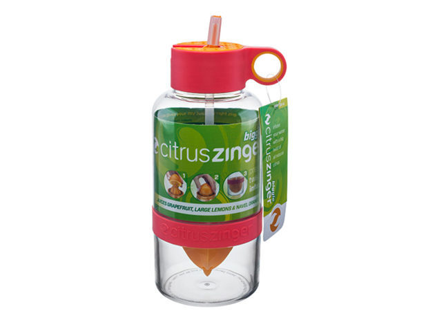 ZingAnything HIRP36U00O006RED Citrus Zinger Biggie Water Bottle, Red - Red