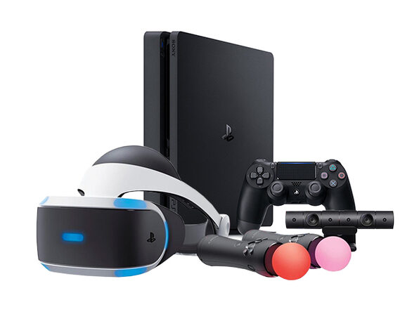 playstation console and vr bundle