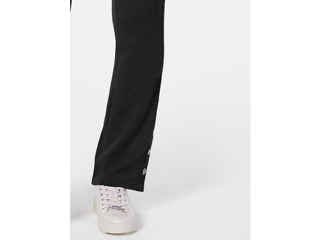 Ideology Women's Snap Sweatpants Black Size Medium