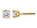 7/10 Carat (ctw VS2-SI1, G-H-I) Round Diamond Solitaire Stud Earrings in 14K Yellow Gold