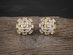 Cubic Zirconia Oval Baguette Stud Earrings (Gold/2 Pairs)