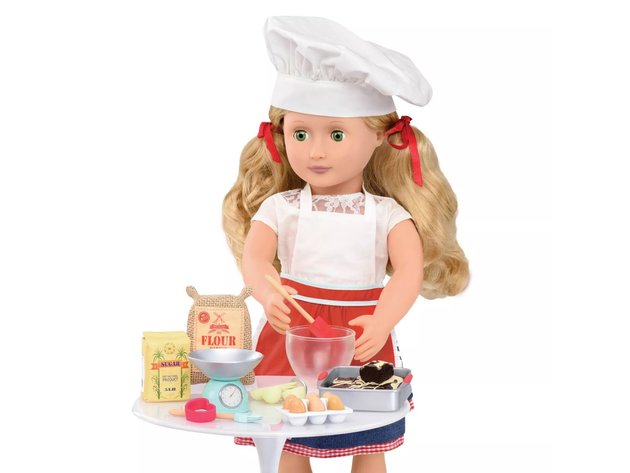 Our Generation Home Accessory 37 Piece Master Baker Baking Accessory Set for 18 Inch Dolls