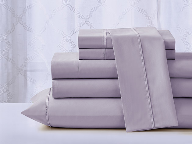 Kathy Ireland 6-Piece CoolMax Sheet Set (Lavender/Queen)