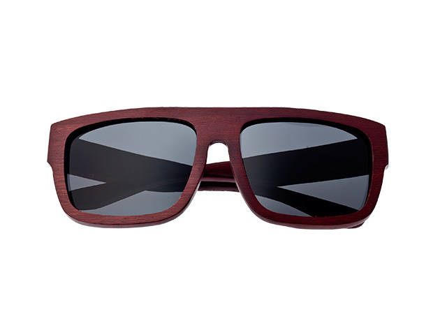 Earth Wood Hermosa Polarized Sunglasses (Rosewood/Black)