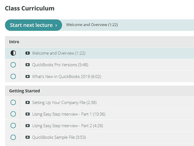 The QuickBooks Master Class