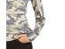 Planet Gold Juniors' Camo Crew Neck Sweater Green Size Large