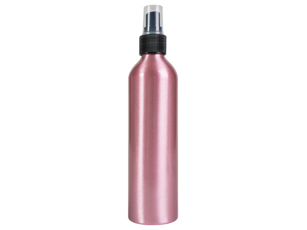 SHANY Stylist’s Choice Pink Aluminum Empty Bottle with Spray Attachment - 8 OZ