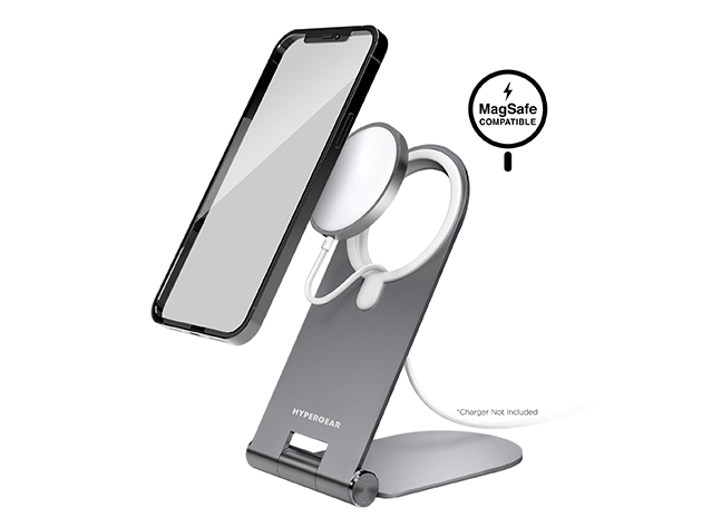 15518-HYP Hypergear MagView Stand for MagSafe Charger with Adjustable Angles(15518-HYP) Grey