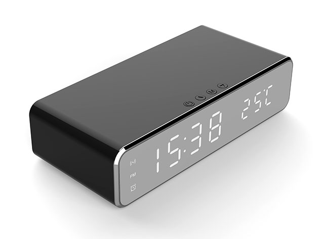 Alarm Clock with Wireless Charging