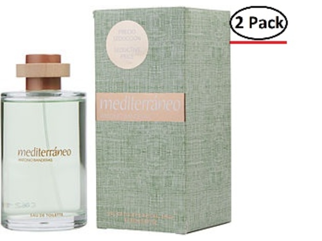 MEDITERRANEO by Antonio Banderas EDT SPRAY 6.7 OZ for MEN(Package Of 2)
