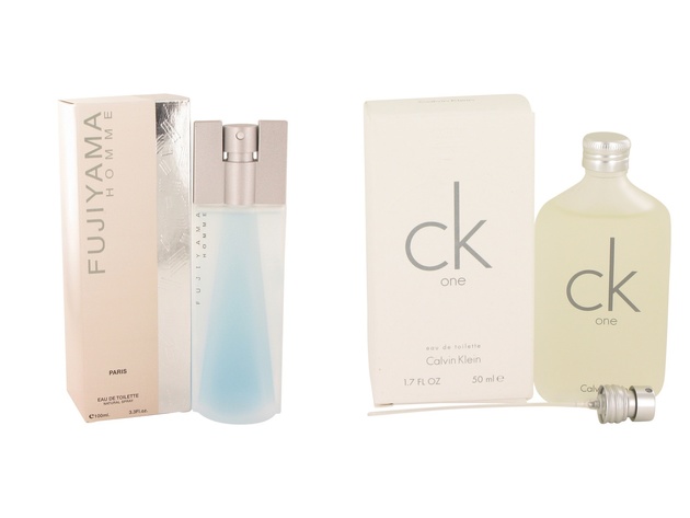 Gift set  FUJIYAMA by Succes de Paris EDT Spray 3.4 oz And  CK ONE EDT Pour/Spray (Unisex) 1.7 oz