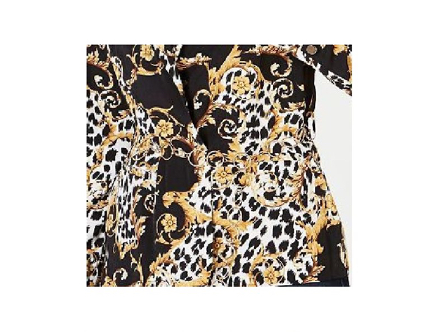 Thalia Sodi Women's Animal Print Belted Blazer Size Medium
