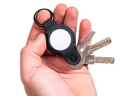 KeySmart® Air Leather 5-Key & Apple AirTag Organizer