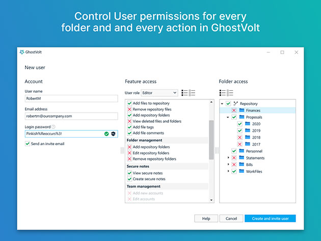 GhostVolt Encryption Software: Lifetime Subscription (Business Plan)