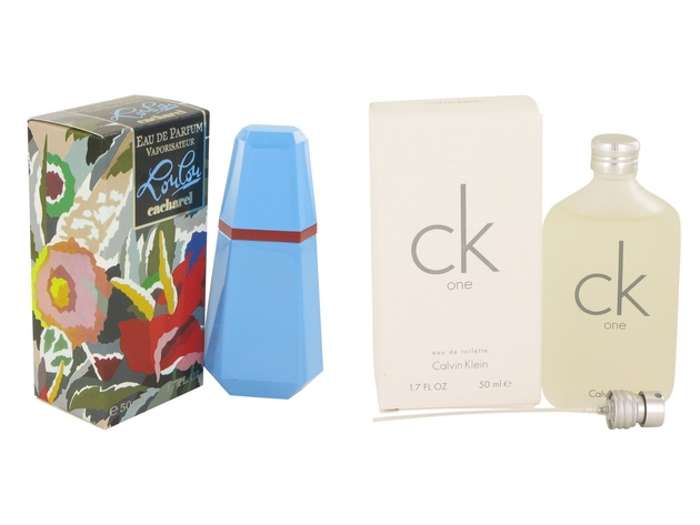 Gift set  LOU LOU by Cacharel Eau De Parfum Spray 1.7 oz And  CK ONE EDT Pour/Spray (Unisex) 1.7 oz