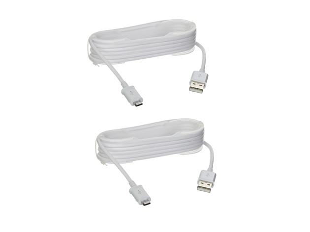 Samsung 5ft. Sync Charge Micro USB Data Cable, 2 Pack, White | Gadget Hacks