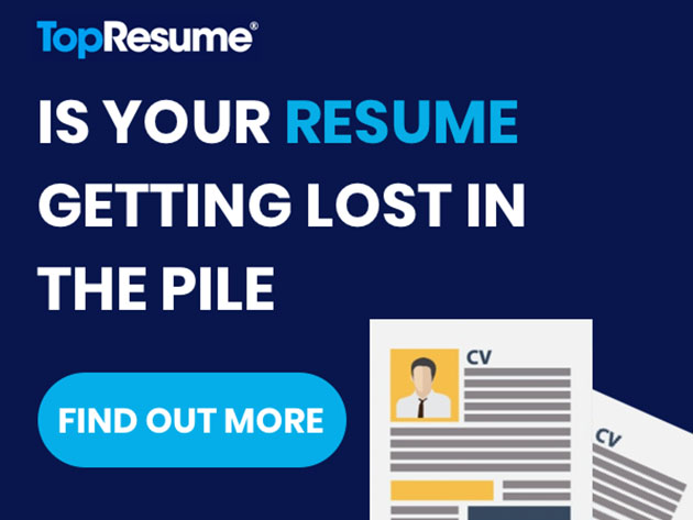 FREE: 1 Resume Review from TopResume