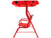 Costway Kids Patio Swing Chair Children Porch Bench Canopy 2 Person Yard Furniture - Red