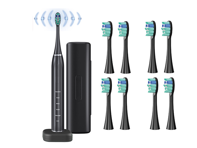 Smart Sonic Dental Care Toothbrush with 8 Brush Heads