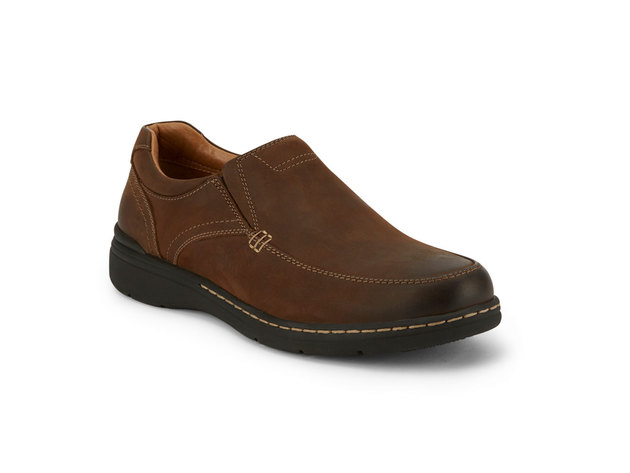 Dockers Mens Mendon Leather Dress Casual Slip-On Shoe - 10 M Chocolate