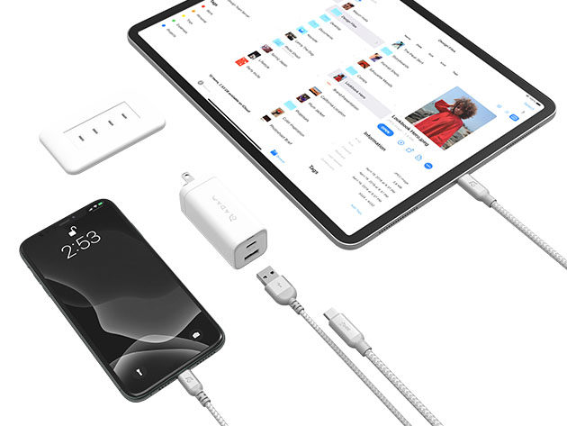 OMNIA X6A Compact Wall Charger (White)