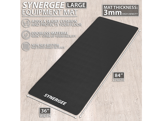 Synergee Exercise Equipment Floor Mats - 84in x 36in