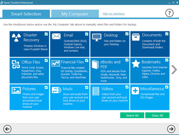 Genie Timeline Pro 10 Backup Software Lifetime Subscription 5 Devices 