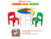 Costway 3 In 1 Kids Activity Table Set Water Craft Building Brick Table - Multicolor