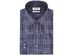 Calvin Klein Men's Steel Slim-Fit Stretch Performance Blue Check Dress Shirt Size 17.5x32-33