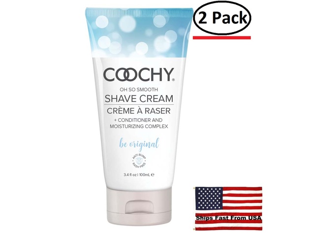 ( 2 Pack ) Coochy Shave Cream - Be Original - 3.4 Oz