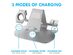 Trio 3-in-1 Aluminum Desktop Charging Stand (Silver)