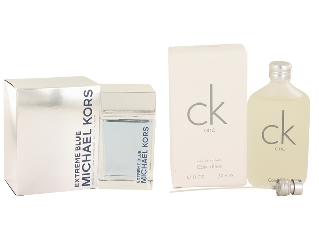 Gift set  Michael Kors Extreme Blue by Michael Kors EDT Spray 4 oz And  CK ONE EDT Pour/Spray (Unisex) 1.7 oz