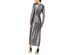 Julia Jordan Women's Liquid Metal Maxi Dress Gray Size 6