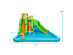 Inflatable Water Park Bounce House Two-Slide Bouncer w/Climbing Wall&480W Blower - as the picture shows