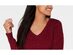 Karen Scott Women's Cable-Knit V-Neck Sweater Red Size Large