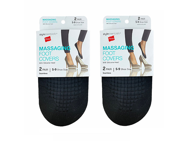 4-Pair Hanes Massaging Foot Covers