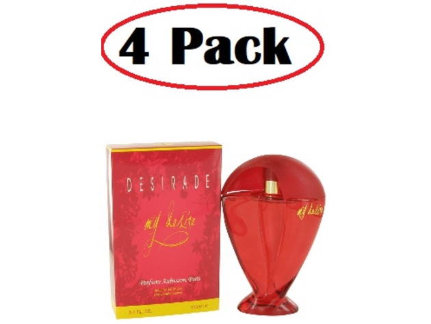 4 Pack of Desirade My Desire by Aubusson Eau De Parfum Spray 3.4 oz