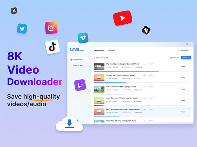 SurFast Video Downloader: Lifetime Subscription (2-Mac)