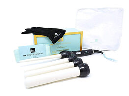 4-in-1 Thermolon Coated Curling Wand Set