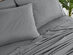 Bamboo 2000 Count 6-Piece Sheet Set with SnugGrip (Gray/Full)