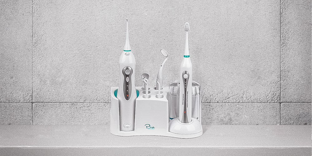 Home Dental Center With Ultrasonic Electric Toothbrush & Aqua Flosser