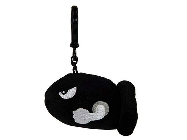 Mocchi Mocchi Mario Kart Club Clip-Ons - Bullet Bill| Super Soft | Great for Kids & Collectors