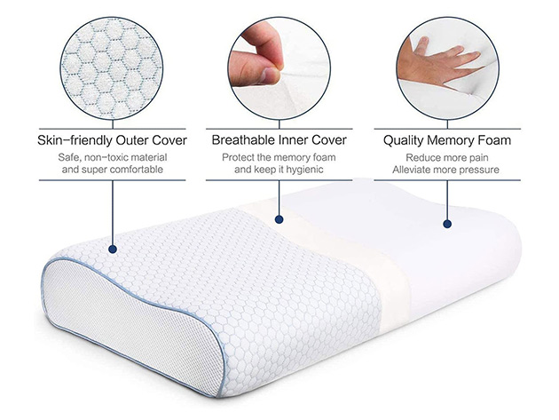 Dr. Pillow Memory Foam Comfort Shape Pillow