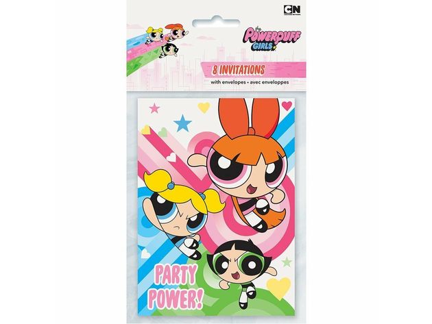 Power Puff Girls Pack of 8 Invitations - Party Power!