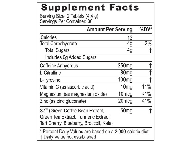 Hyperbite Pre-Workout Fast Absorption , Gluten Free and Vegan - 60 Chewable Mints Dietary Supplement (30-Day Supply), 4.7 oz