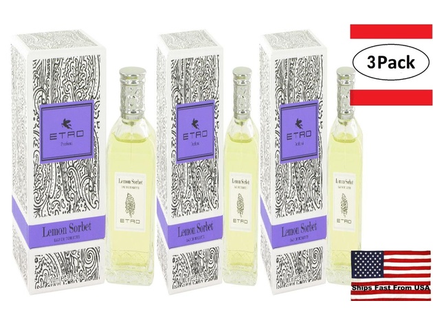 3 Pack Etro Lemon Sorbet by Etro Eau De Toilette Spray (Unisex) 3.4 oz for Women