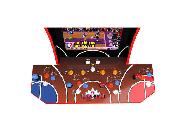 Arcade1up NBAJAMWIFI NBA Jam Arcade Machine with Riser