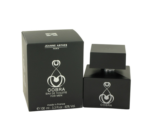 Cobra by Jeanne Arthes Eau De Toilette Spray 3.3 oz for Men (Package of 2)
